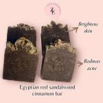 RED SANDALWOOD WITH CINNAMON SOAP BAR FOR DAMAGED SKIN